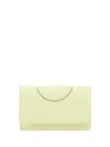 Tory Burch Crossbody Wallet With Quilted Design And Leather Inserts