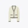 Tory Burch Shrunken Kendra Cardigan In Multi