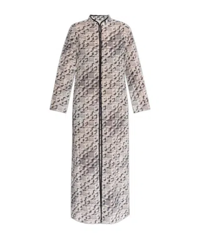 Tory Burch Side Slit Dress In Multicolor