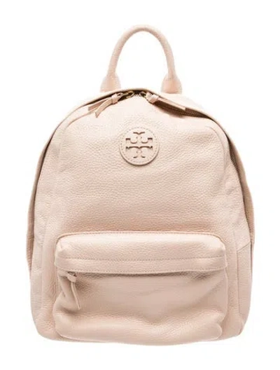 Pre-owned Tory Burch Signature Backpack In Neutral