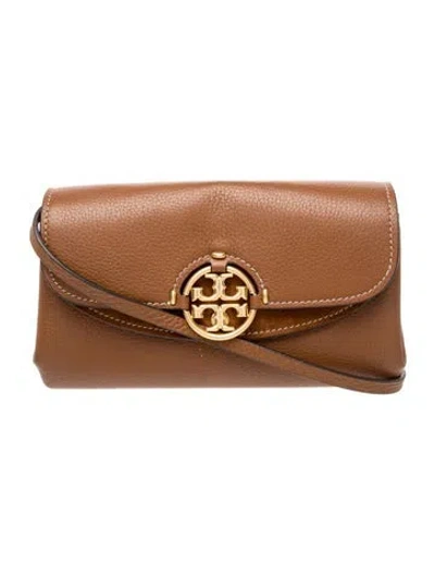 Pre-owned Tory Burch Signature Clutch In Brown