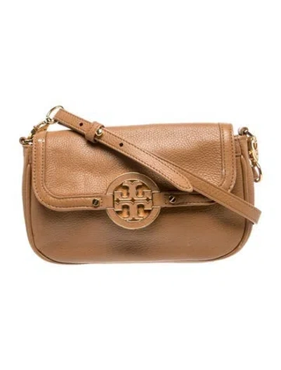 Pre-owned Tory Burch Signature Crossbody Bag In Brown