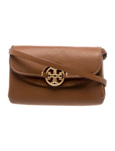 Pre-owned Tory Burch Signature Crossbody Bag In Brown