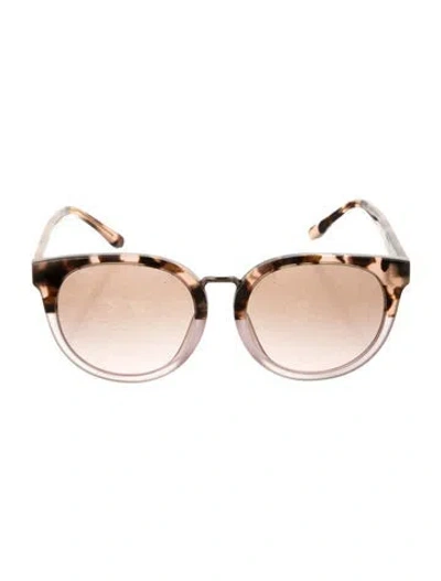 Pre-owned Tory Burch Signature Logo Wayfarer Sunglasses In Pink