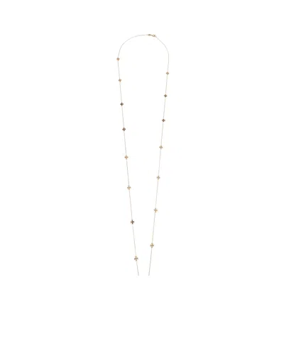 Tory Burch Miller Logo-plaque Necklace In Multi