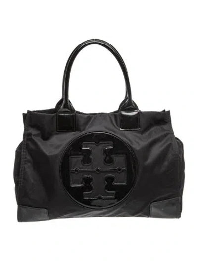 Pre-owned Tory Burch Signature Shoulder Bag In Black