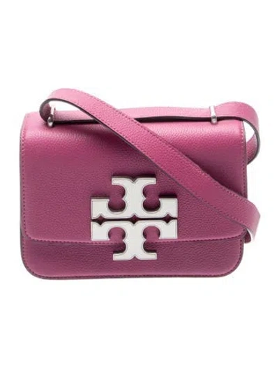 Pre-owned Tory Burch Signature Shoulder Bag In Purple