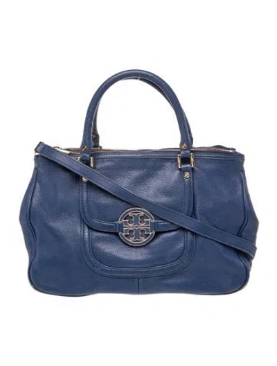 Pre-owned Tory Burch Signature Top Handle Bag In Black