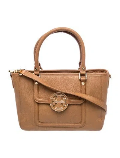Pre-owned Tory Burch Signature Top Handle Bag In Neutrals