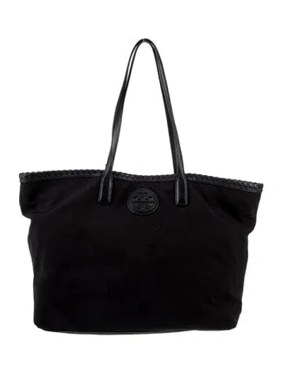 Pre-owned Tory Burch Signature Tote In Black