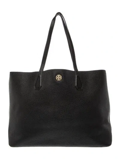 Pre-owned Tory Burch Signature Tote In Black