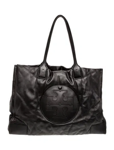 Pre-owned Tory Burch Signature Tote In Black