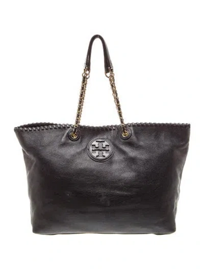 Pre-owned Tory Burch Signature Tote In Black