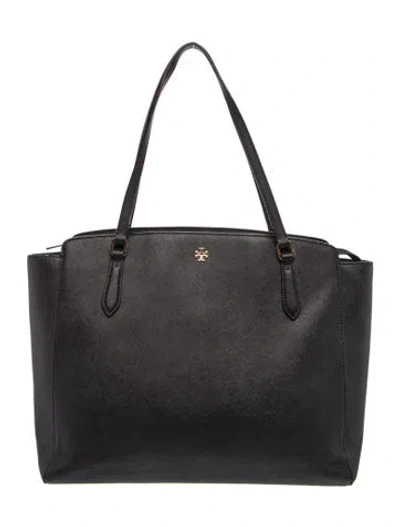 Pre-owned Tory Burch Signature Tote In Black