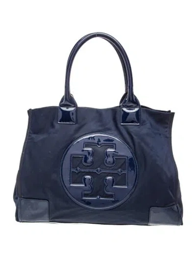 Pre-owned Tory Burch Signature Tote In Blue