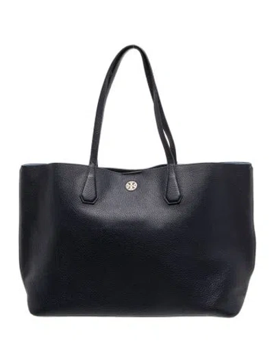 Pre-owned Tory Burch Signature Tote In Blue