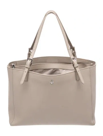 Pre-owned Tory Burch Signature Tote In Brown