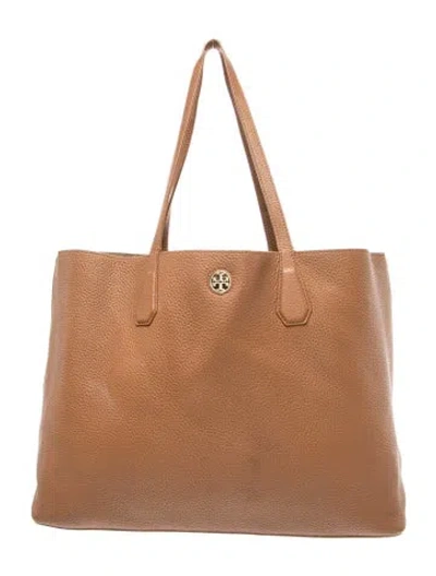Pre-owned Tory Burch Signature Tote In Brown
