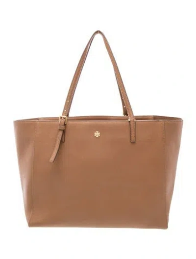 Pre-owned Tory Burch Signature Tote In Brown