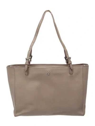 Pre-owned Tory Burch Signature Tote In Brown