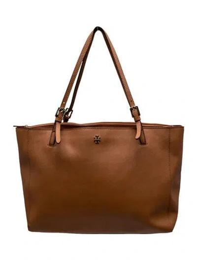 Pre-owned Tory Burch Signature Tote In Brown