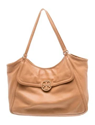 Pre-owned Tory Burch Signature Tote In Brown
