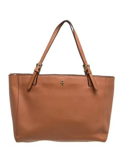 Pre-owned Tory Burch Signature Tote In Brown