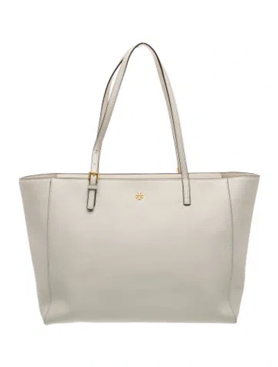 Pre-owned Tory Burch Signature Tote In Neutral