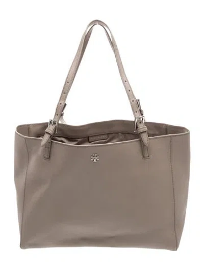 Pre-owned Tory Burch Signature Tote In Neutrals