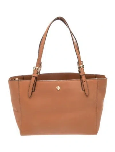Pre-owned Tory Burch Signature Tote In Neutrals