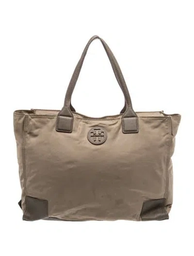 Pre-owned Tory Burch Signature Tote In Neutrals