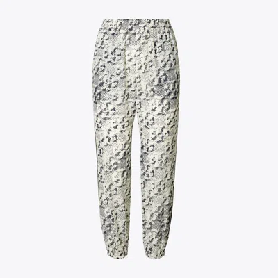 Tory Burch Silk Beach Pant In White