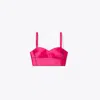 Tory Burch Corset Silk Cropped Top