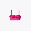 Tory Burch Silk Bra Top In Pink