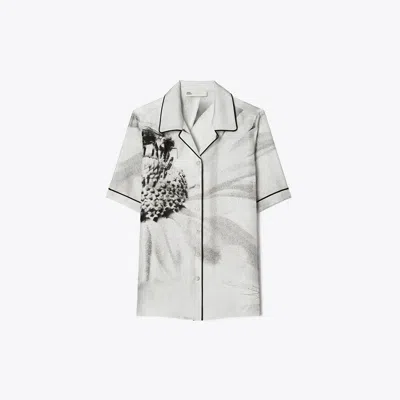 TORY BURCH SILK CAMP SHIRT