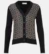 Tory Burch Silk Cardigan In Black
