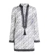 Tory Burch T Monogram Print Silk-blend Tunic