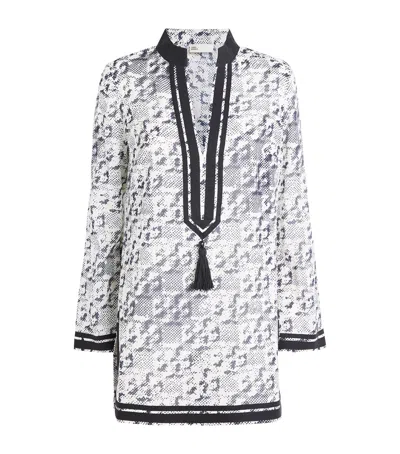 TORY BURCH SILK-COTTON PRINTED KAFTAN