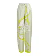 Tory Burch Elegant Printed Silk Pants For Women