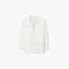 Tory Burch Silk Gazar Tunic In White
