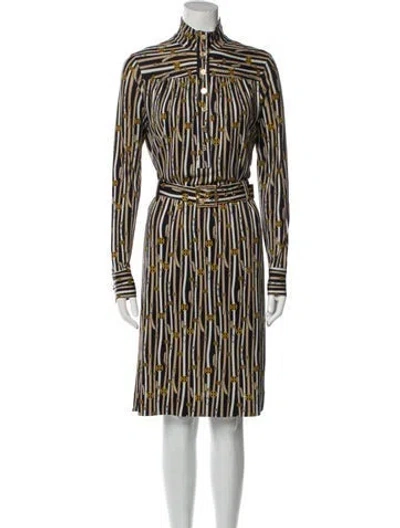 Pre-owned Tory Burch Silk Knee-length Dress