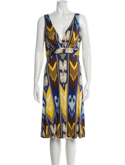 Pre-owned Tory Burch Silk Knee-length Dress