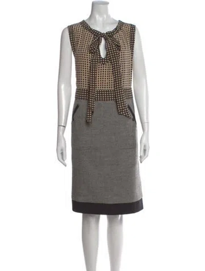 Pre-owned Tory Burch Silk Knee-length Dress