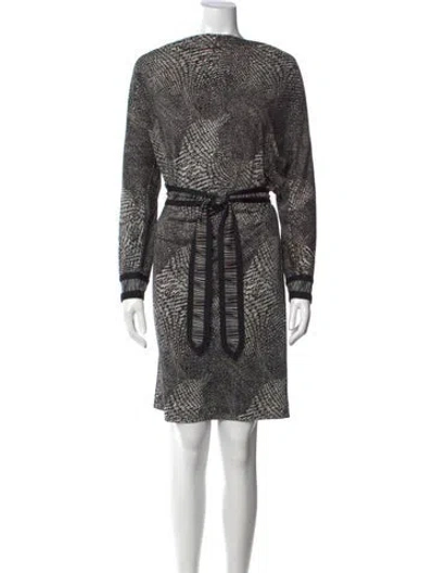 Pre-owned Tory Burch Silk Knee-length Dress In Black