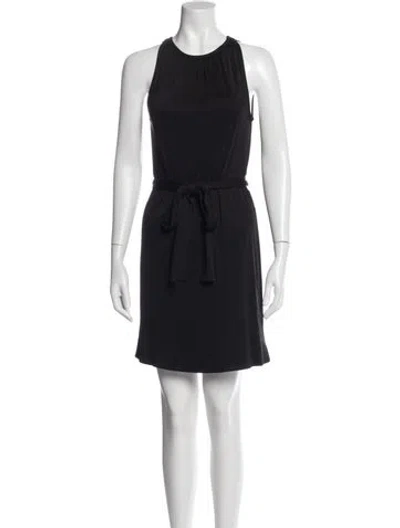 Pre-owned Tory Burch Silk Knee-length Dress In Blue