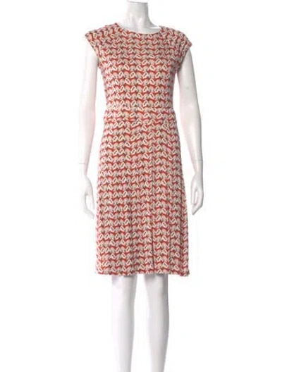 Pre-owned Tory Burch Silk Knee-length Dress In Multi