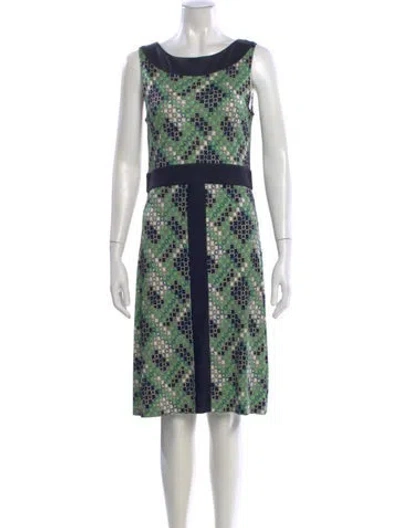 Pre-owned Tory Burch Silk Knee-length Dress In Multi