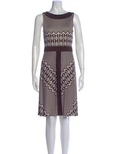 Pre-owned Tory Burch Silk Knee-length Dress In Multi