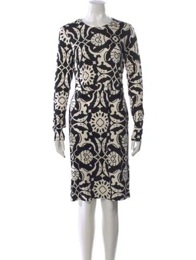 Pre-owned Tory Burch Silk Knee-length Dress In Multi