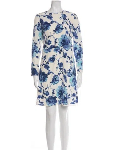 Pre-owned Tory Burch Silk Knee-length Dress In Multi